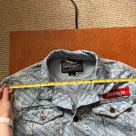 BROOKLYN CLOTH SAVAGE Streetwear Jean Jacket size XL - Picture 13 of 14
